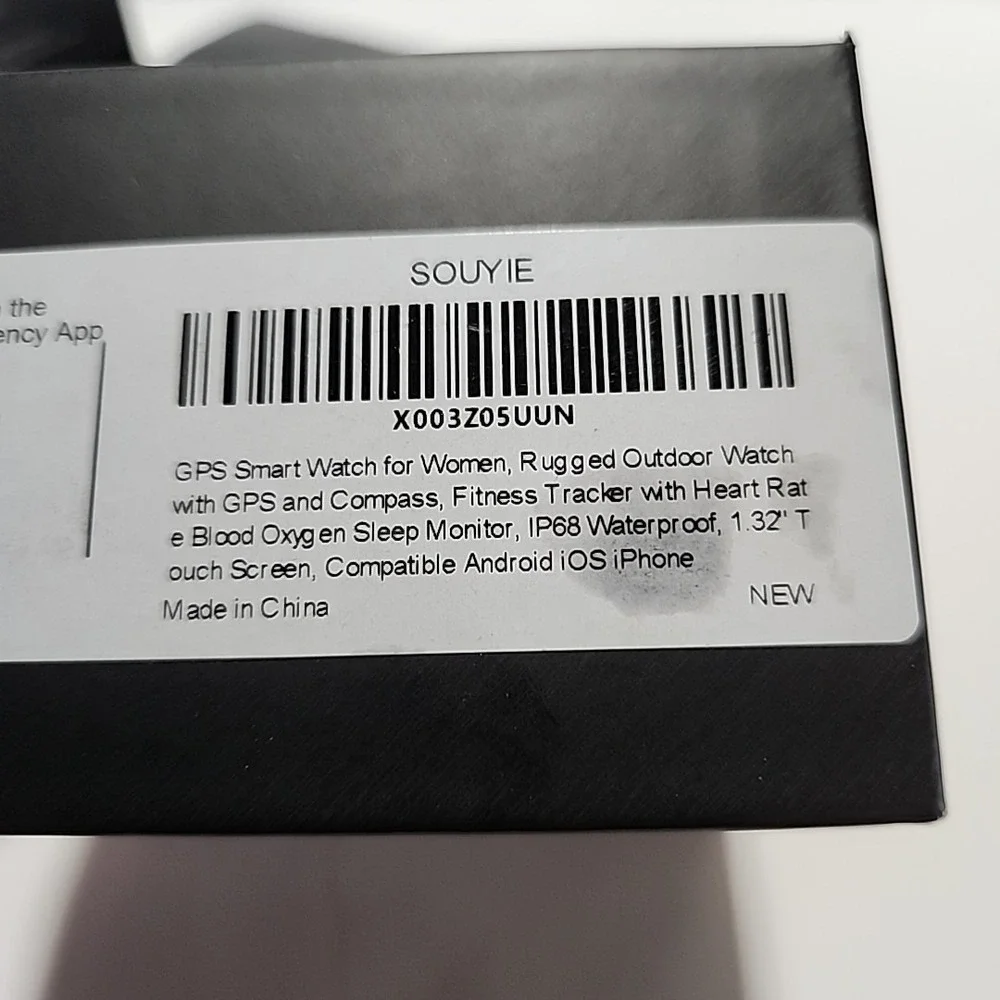SOUYIE Smart Watch Women Sleep/Heart Rate Monitor Fitness tracker Android Apple